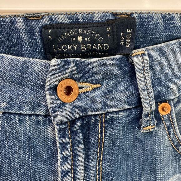 Lucky brand blue jeans, 4/27 ankle sweet Jean boot western wear - Picture 4 of 7